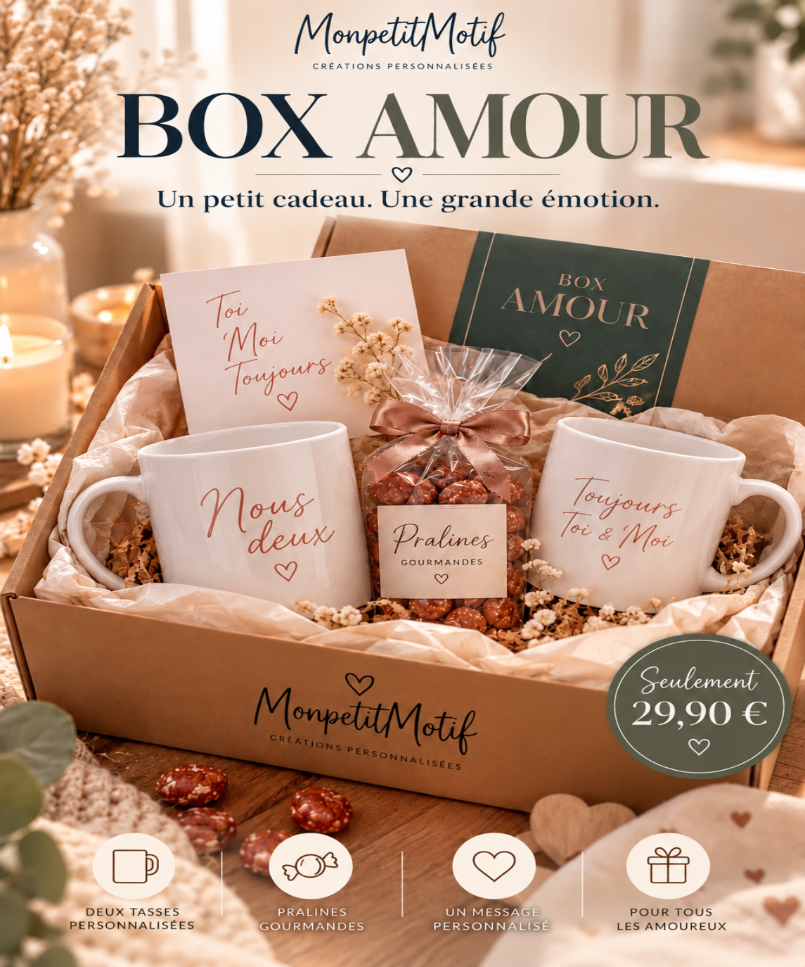 Coffret "Amour" - MonpetitMotif