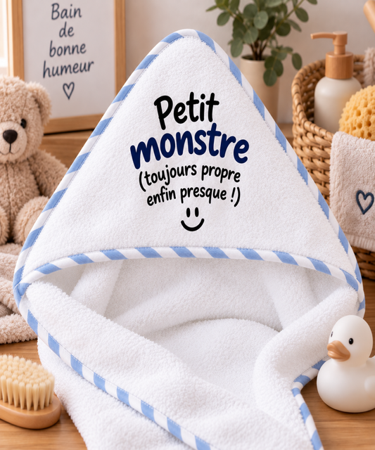 Sortie de Bain Bébé Personnalisé - Floqué