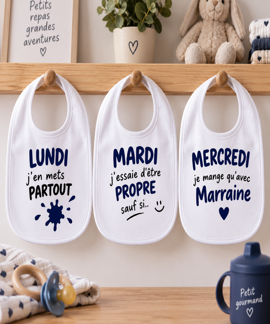 Bavoir Bébé Personnalisé - Floqué