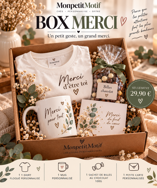 Coffret "MERCI" - MonpetitMotif